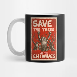 Save the Trees and the Entwives - Vintage - Fantasy Mug